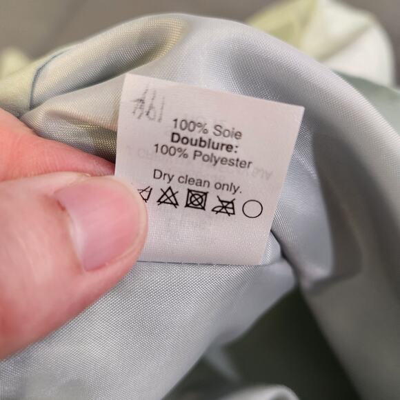 J. CREW Lucienne Bridesmaid Dress Gown Womens 6 Dusty Shale Green One Shoulder - Picture 7 of 11